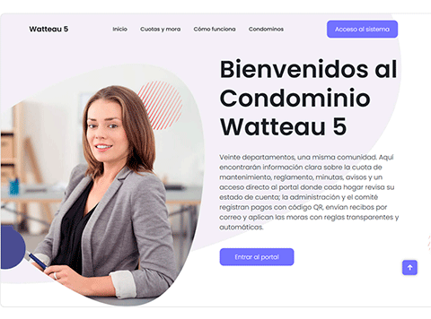 Condominio Watteau - Sistema integral de administración para condominios