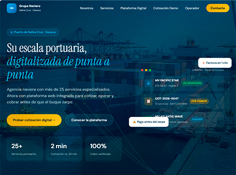 Software integral para agencia Naviera